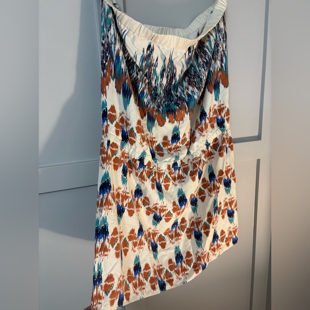 Tibi New York 100% Silk Strapless Mini Dress - Picture 5 of 11